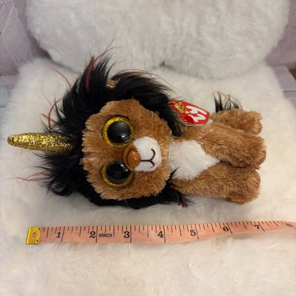 Ramsey TY Beanie Boos Brown Lion 2020 Plush Stuffie (SKU: 250TO) - Picture 11 of 11
